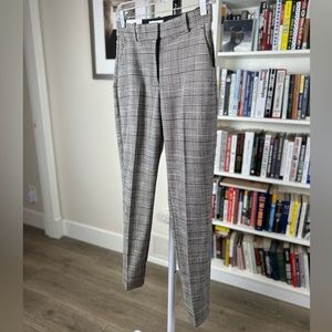 NWT H&M beige plaid slacks, size 4